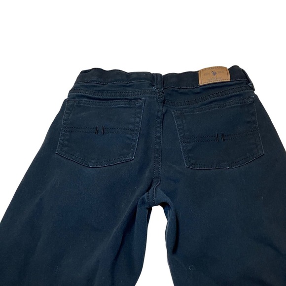 US Polo Assn Boys Pants Black Jeans Kids Size 6 Pocket Logo Casual Jeans - Picture 7 of 7